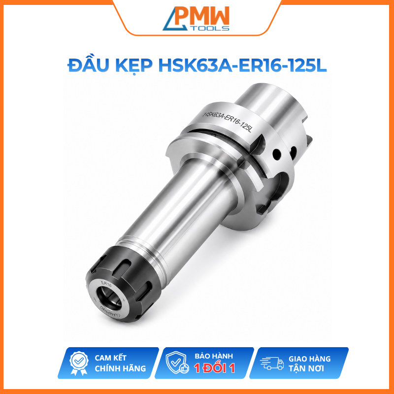Đầu kẹp dụng cụ HSK63A-ER16-125L