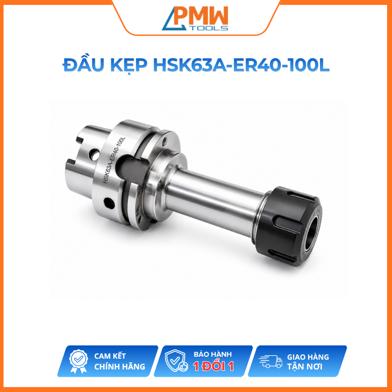 Đầu kẹp dụng cụ HSK63A-ER40-100L