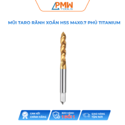 Mũi Taro Rãnh Xoắn HSS M4x0.7 Phủ Titanium